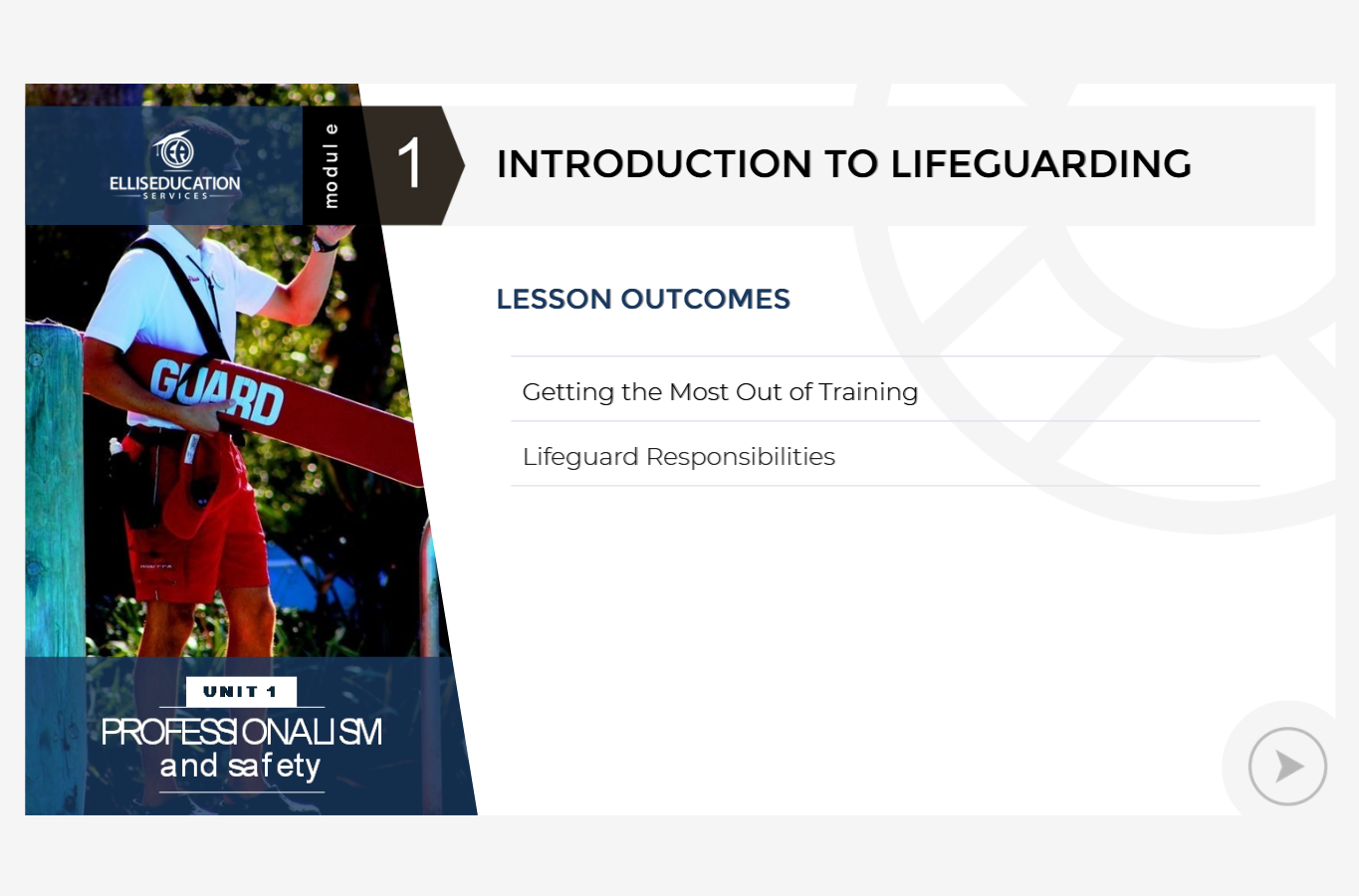 Ellis and Associates Introduction to Lifeguarding course